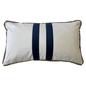 Sorrento Rect. Cushion Cover - White - Boho Bliss