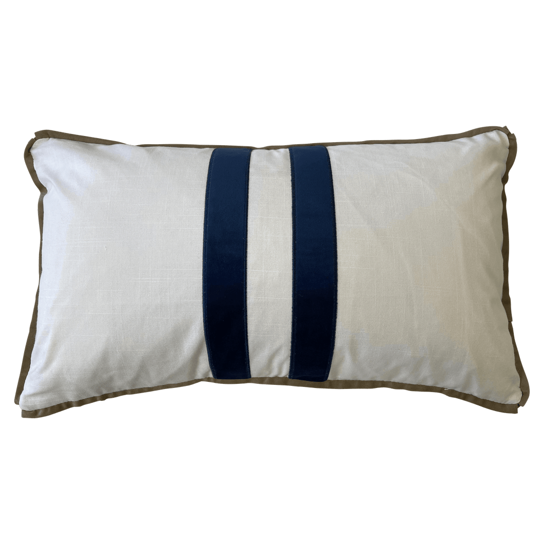 Sorrento Rect. Cushion Cover - White - Boho Bliss