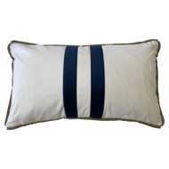 Sorrento Rect. Cushion Cover - White - Boho Bliss