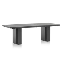 Load image into Gallery viewer, Strata Dining Table 2.4m - Black - Boho Bliss