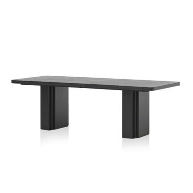 Strata Dining Table 2.4m - Black - Boho Bliss