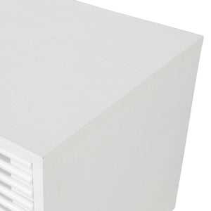 Sundara Entertainment Unit 2.3m - White - Boho Bliss