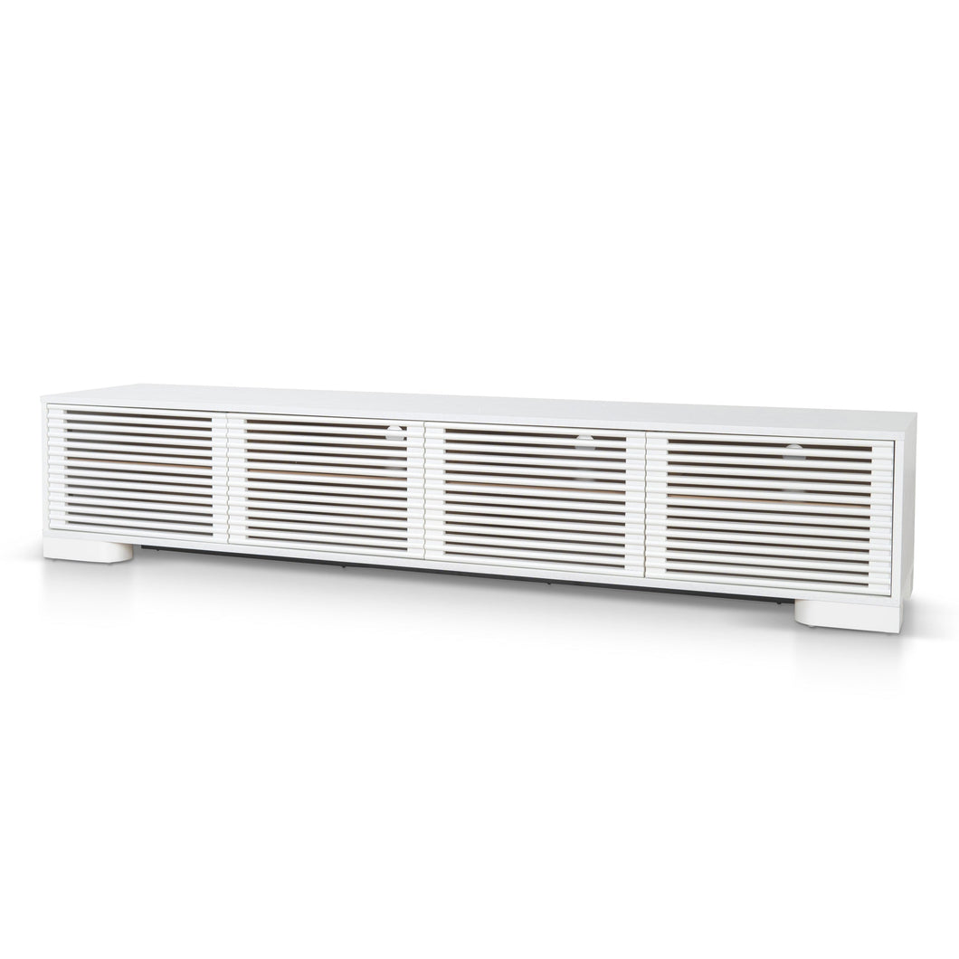 Sundara Entertainment Unit 2.3m - White - Boho Bliss
