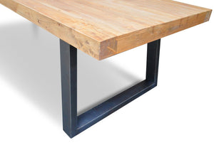 Tammi Reclaimed Elm Wood 3m Dining Table - Natural - Boho Bliss