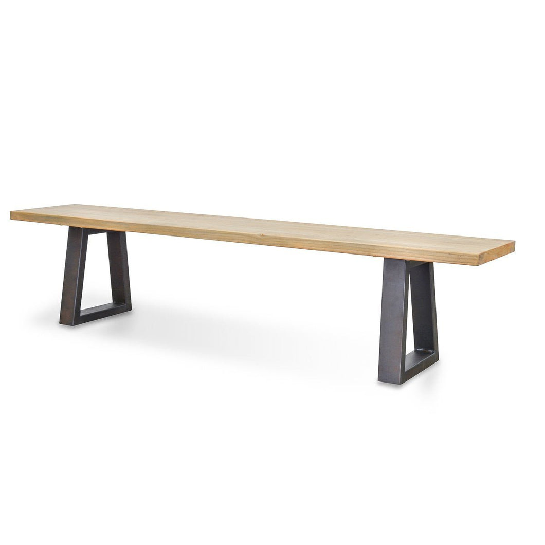 Tammi Reclaimed Elm Wood Bench 2m - Natural - Boho Bliss