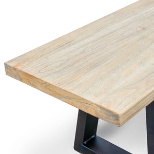 Tammi Reclaimed Elm Wood Bench 2m - Natural - Boho Bliss