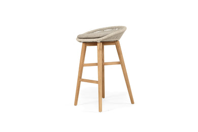 Taylor Outdoor Backless Bar Stool - Grey - Boho Bliss