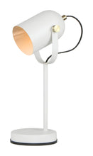 Load image into Gallery viewer, Tazza Table Lamp - Matte White - Boho Bliss