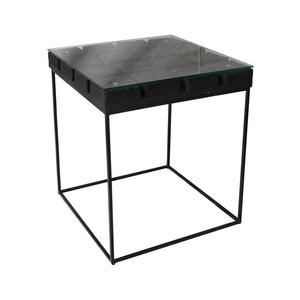 Tenerife Side Table - Charcoal - Boho Bliss