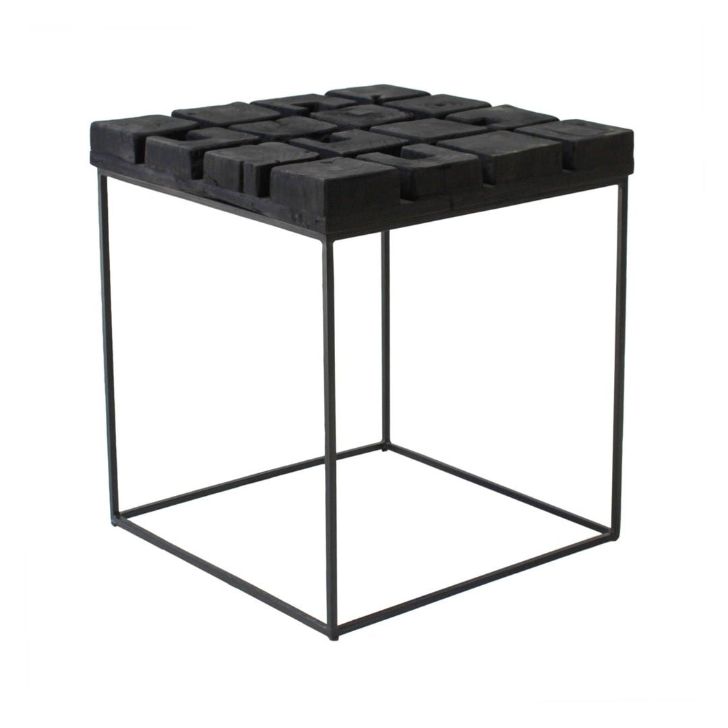 Tenerife Side Table - Charcoal - Boho Bliss