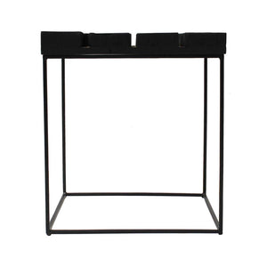 Tenerife Side Table - Charcoal - Boho Bliss