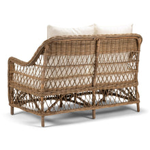 Load image into Gallery viewer, Tia 2 Seat Sofa - Kubu Grey with White Fabric - Boho Bliss