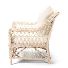 Load image into Gallery viewer, Tia Armchair - White Washed - Boho Bliss
