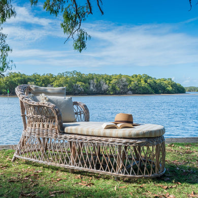 Tia Daybed - White Washed - Boho Bliss