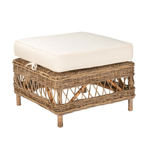 Tia Ottoman - Kubu Grey - Boho Bliss