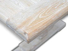 Load image into Gallery viewer, Titan Dining Table 1.98m - Rustic White Washed - Boho Bliss