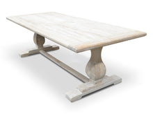 Load image into Gallery viewer, Titan Dining Table 1.98m - Rustic White Washed - Boho Bliss