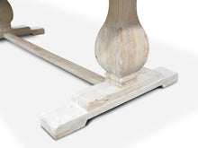Load image into Gallery viewer, Titan Dining Table 1.98m - Rustic White Washed - Boho Bliss