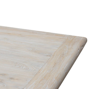 Titan Dining Table 2.4m - Rustic White Washed - Boho Bliss