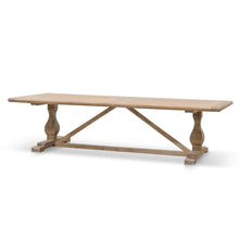 Load image into Gallery viewer, Titan Dining Table 3m - Rustic Natural - Boho Bliss