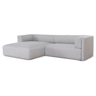 Vero Left Chaise Sofa - Grey - Boho Bliss