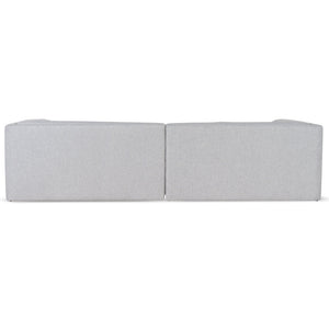 Vero Right Chaise Sofa - Grey - Boho Bliss