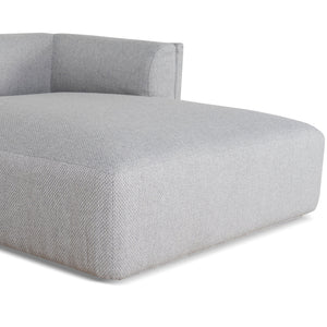 Vero Right Chaise Sofa - Grey - Boho Bliss