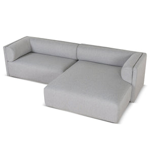 Vero Right Chaise Sofa - Grey - Boho Bliss