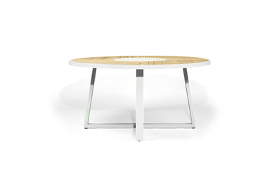 Watego Outdoor Round Dining Table 1.9m - White - Boho Bliss