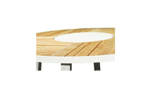 Watego Outdoor Round Dining Table 1.9m - White - Boho Bliss