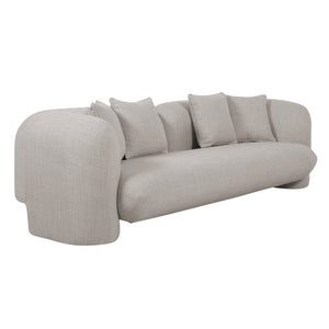 Willa Bay 3 Seater Sofa - Beige Linen - Boho Bliss