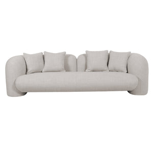Willa Bay 3 Seater Sofa - Beige Linen - Boho Bliss