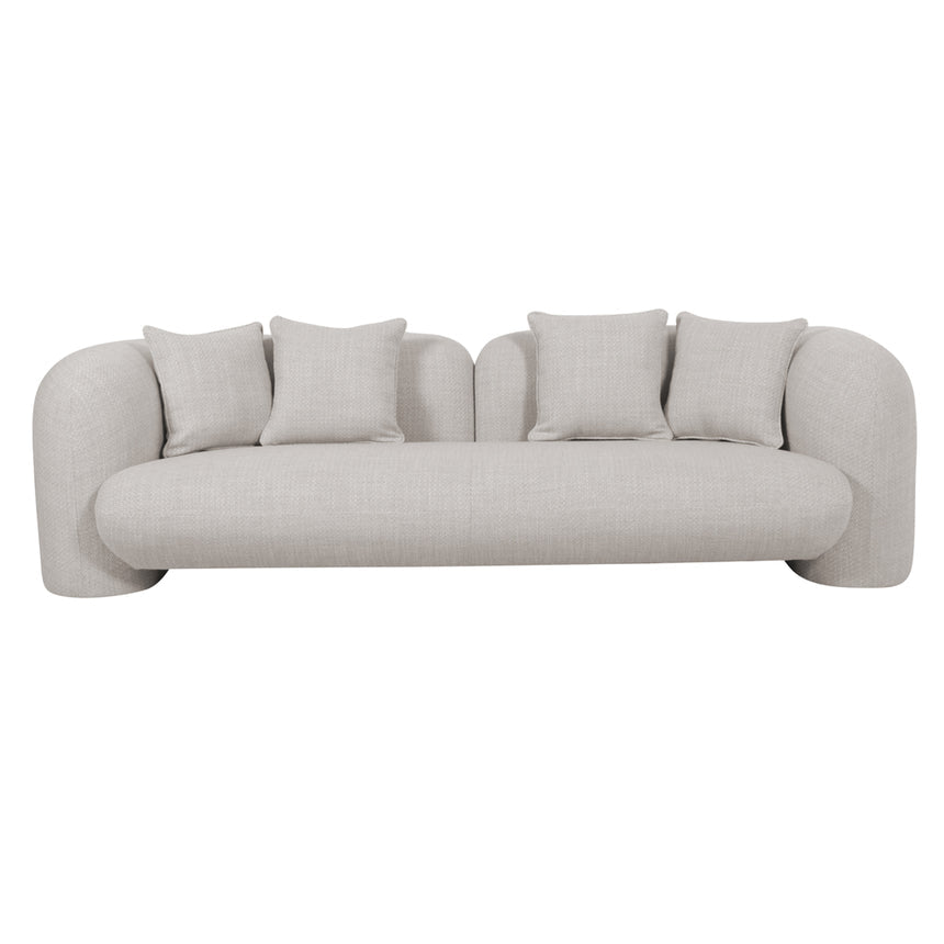 Willa Bay 3 Seater Sofa - Beige Linen - Boho Bliss
