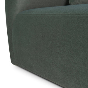 Willian 3 Seater Fabric Sofa - Burnt Green - Boho Bliss