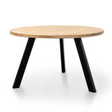 Load image into Gallery viewer, Willow Round Dining Table 1.25m - Natural/Black - Boho Bliss