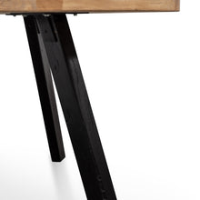 Load image into Gallery viewer, Willow Round Dining Table 1.25m - Natural/Black - Boho Bliss