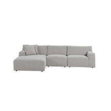 Load image into Gallery viewer, Willowmaze 3 Seater Left Chaise Sofa - Clay Grey - Boho Bliss
