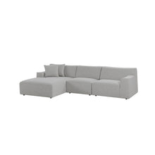 Load image into Gallery viewer, Willowmaze 3 Seater Left Chaise Sofa - Clay Grey - Boho Bliss