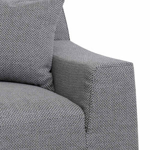 Willowmaze 3 Seater Left Chaise Sofa - Noble Grey - Boho Bliss