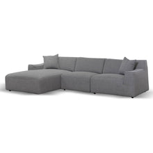 Load image into Gallery viewer, Willowmaze 3 Seater Left Chaise Sofa - Noble Grey - Boho Bliss