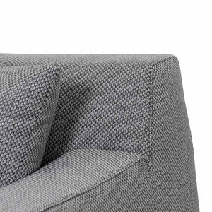 Willowmaze 3 Seater Left Chaise Sofa - Noble Grey - Boho Bliss