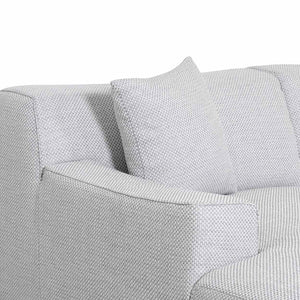 Willowmaze 3 Seater Left Chaise Sofa - Passive Grey - Boho Bliss