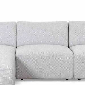 Willowmaze 3 Seater Left Chaise Sofa - Passive Grey - Boho Bliss