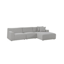 Load image into Gallery viewer, Willowmaze 3 Seater Right Chaise Sofa - Clay Grey - Boho Bliss