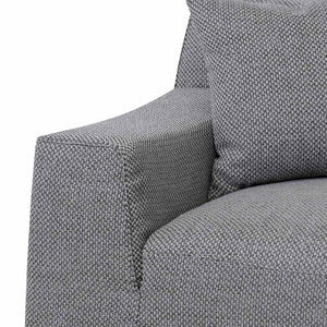 Willowmaze 3 Seater Right Chaise Sofa - Noble Grey - Boho Bliss