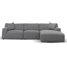 Load image into Gallery viewer, Willowmaze 3 Seater Right Chaise Sofa - Noble Grey - Boho Bliss