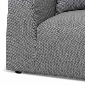 Willowmaze 3 Seater Right Chaise Sofa - Noble Grey - Boho Bliss