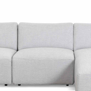 Willowmaze 3 Seater Right Chaise Sofa - Passive Grey - Boho Bliss