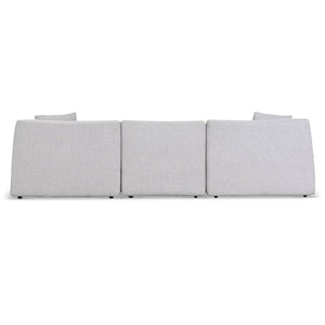 Willowmaze 3 Seater Right Chaise Sofa - Passive Grey - Boho Bliss