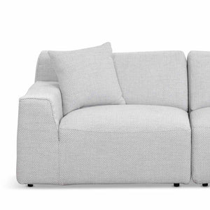 Willowmaze 3 Seater Right Chaise Sofa - Passive Grey - Boho Bliss